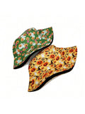 The Spooky Chic Reversible Pumpkin Bucket Hat is the must-have accessory for outdoor enthusiasts. With its reversible design and unisex fit, it provides versatile and stylish protection from the sun. Made with high-quality materials, it is durable and comfortable for all-day wear. 