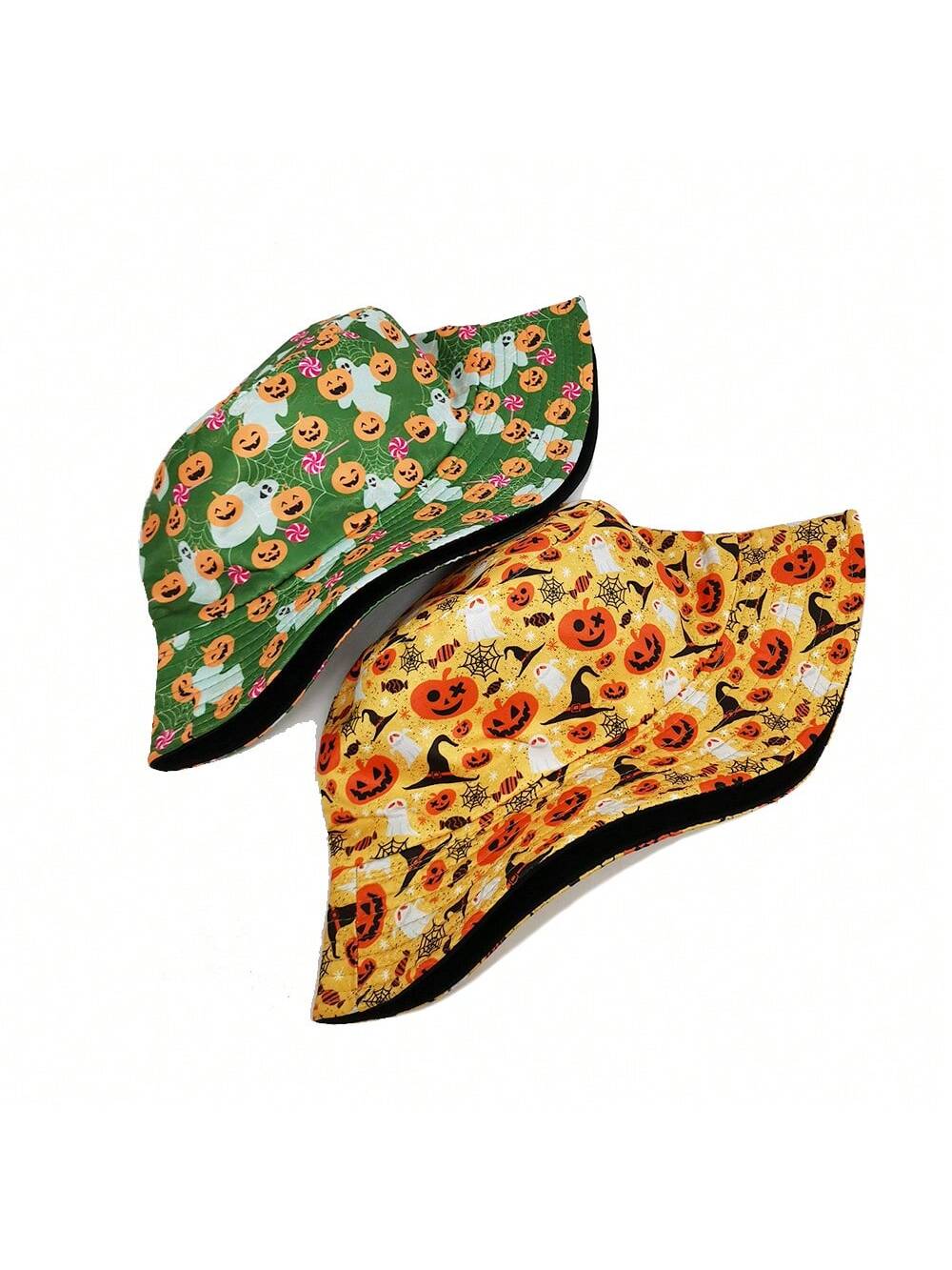 The Spooky Chic Reversible Pumpkin Bucket Hat is the must-have accessory for outdoor enthusiasts. With its reversible design and unisex fit, it provides versatile and stylish protection from the sun. Made with high-quality materials, it is durable and comfortable for all-day wear. 