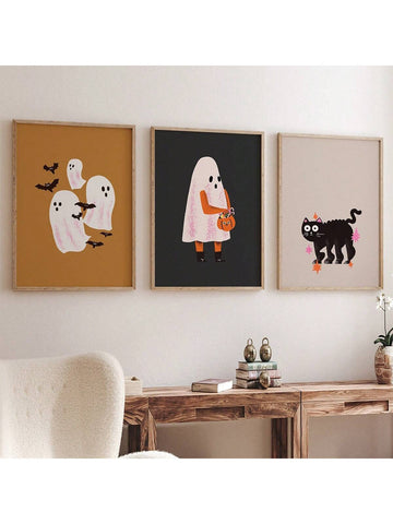 Elevate your Halloween home décor game with this Spooky Prints 3-Piece Set. These high-quality prints feature hauntingly beautiful designs that will enhance any room. Made with premium materials, these prints will add just the right amount of spook to your holiday. Perfect for horror enthusiasts and seasonal decorators alike.