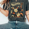 Embrace the spooky season in style with our Halloween Print Crew Neck T-Shirt. Made for women, this casual top features a festive Halloween print that is perfect for any occasion. Made with a comfortable crew neck design, it's the perfect addition to your Halloween wardrobe.