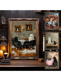 This Spooky Serenity: Ghostly Book Reading in Bathtub Canvas Print is perfect for adding a touch of eerie elegance to any room. Featuring a ghostly figure peacefully reading a book in a bathtub, this high-quality canvas print is a unique and hauntingly beautiful addition to your decor. Made with durable materials and vibrant colors, it is sure to impress and create a spooky serenity in your space.