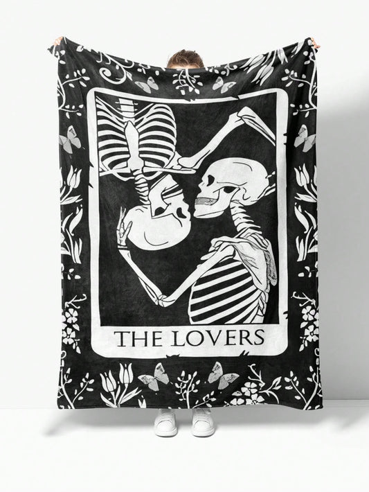 Experience ultimate coziness with our Spooky Skeleton Graffiti Flannel Throw Blanket. Designed with a unique skeleton graffiti print, this blanket adds a touch of spooky style to any room. Made with soft flannel material, it provides warmth and comfort for a perfect snuggle session.