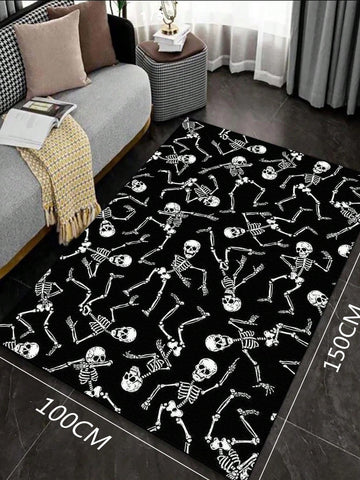 Add some spooky flair to your home with our Spooky Skeleton Halloween Rug! Perfect for living rooms, kitchens, bedrooms, and entryways, this rug adds the perfect touch for the Halloween season. Made with high-quality materials for durability and features a unique skeleton design that will surely impress your guests.