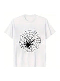 Express your love for all things spooky with our Spooky Spiderweb Unisex Cotton T-Shirt! Made with soft cotton, this t-shirt is perfect for embracing the eerie vibes. Whether you're dressing for a spooky party or just feeling witchy, this t-shirt will add some extra spook to your wardrobe.