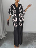 Get ready to effortlessly rock your style with our Spring-Summer Contrast Color Print Fitted Long Dress. This dress is designed to not only make you look elegant, but also to provide you with maximum comfort and style. With its contrasting colors and fitted design, you'll be turning heads everywhere you go.
