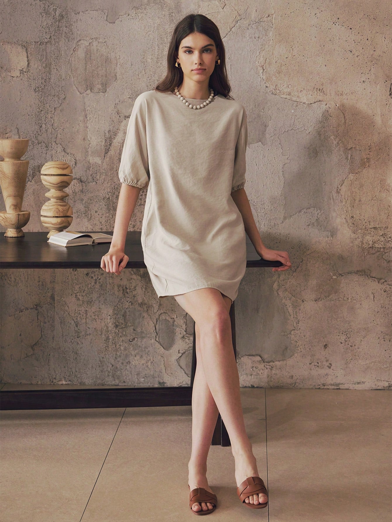 Spring/Summer Linen Mini Dress