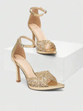 Make a statement at every event with these stunning leopard print high-heel party shoes. Featuring eye-catching rhinestone embellishments that catch the light with every step, these heels deliver bold glamour and undeniable style. The classic leopard pattern pairs perfectly with any outfit, while the elevated heel adds confidence and elegance to your silhouette. 