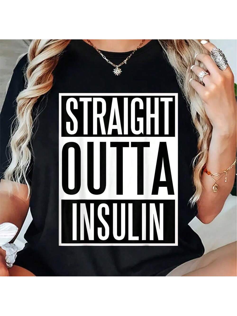 Introducing the Straight Outta Insulin t-shirt! Show your support for diabetes awareness with this quirky and fun design. Perfect for those who don't take themselves too seriously. Get yours today and make a statement (without taking insulin, of course)!