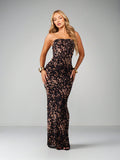 Turn heads at your next event in this stunning strapless leopard print maxi dress. The sleek bodycon silhouette hugs your curves in all the right ways, while the bold leopard pattern adds a touch of wild sophistication. Perfect for evening parties, galas, or any occasion where you want to make a statement. The floor-length design offers elegance and drama, making you feel like the star of the night. Slip into confidence and let your inner fashionista roar.