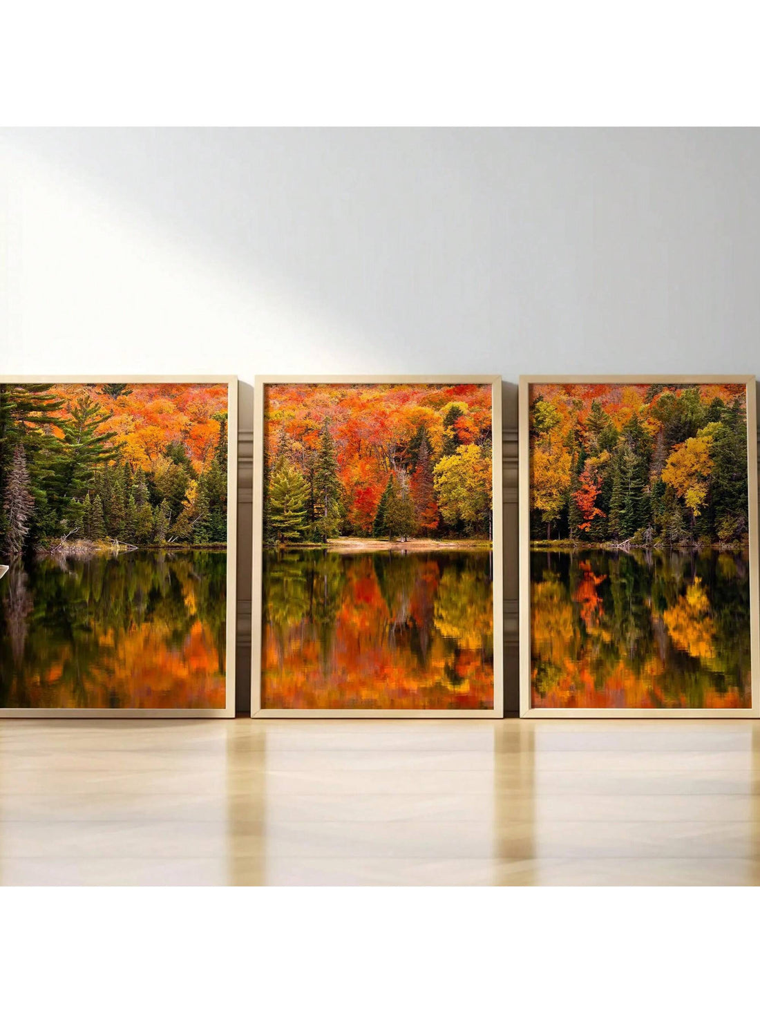 Bring the magic of fall indoors with this stunning 3-piece autumn landscape canvas set. These extra-large wall prints burst with rich, warm colors that transform any room into a cozy retreat. Perfect for adding a splash of seasonal charm, each piece pairs beautifully to create a captivating panorama that invites you to fall in love with autumn all year round. Ready to turn your walls into a playful celebration of nature’s best season!