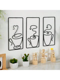 Add a splash of creativity to your space with this stylish 3-piece iron abstract art wall rack set. Perfect for organizing your kitchen essentials or showcasing your favorite decor, these racks combine art and function effortlessly. Their playful, abstract design turns any wall into a statement, making storage feel less like a chore and more like a fun expression of your style.