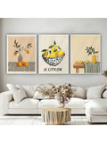 Add a splash of zest to your space with this playful 3-piece Nordic Citrus Canvas Art Set. Featuring vibrant citrus designs with clean, modern lines, it's the perfect pop of color for any room craving a fresh, lively vibe. Easy to hang and sure to brighten your walls, this set brings a touch of sunshine and style to modern homes with a fun twist.