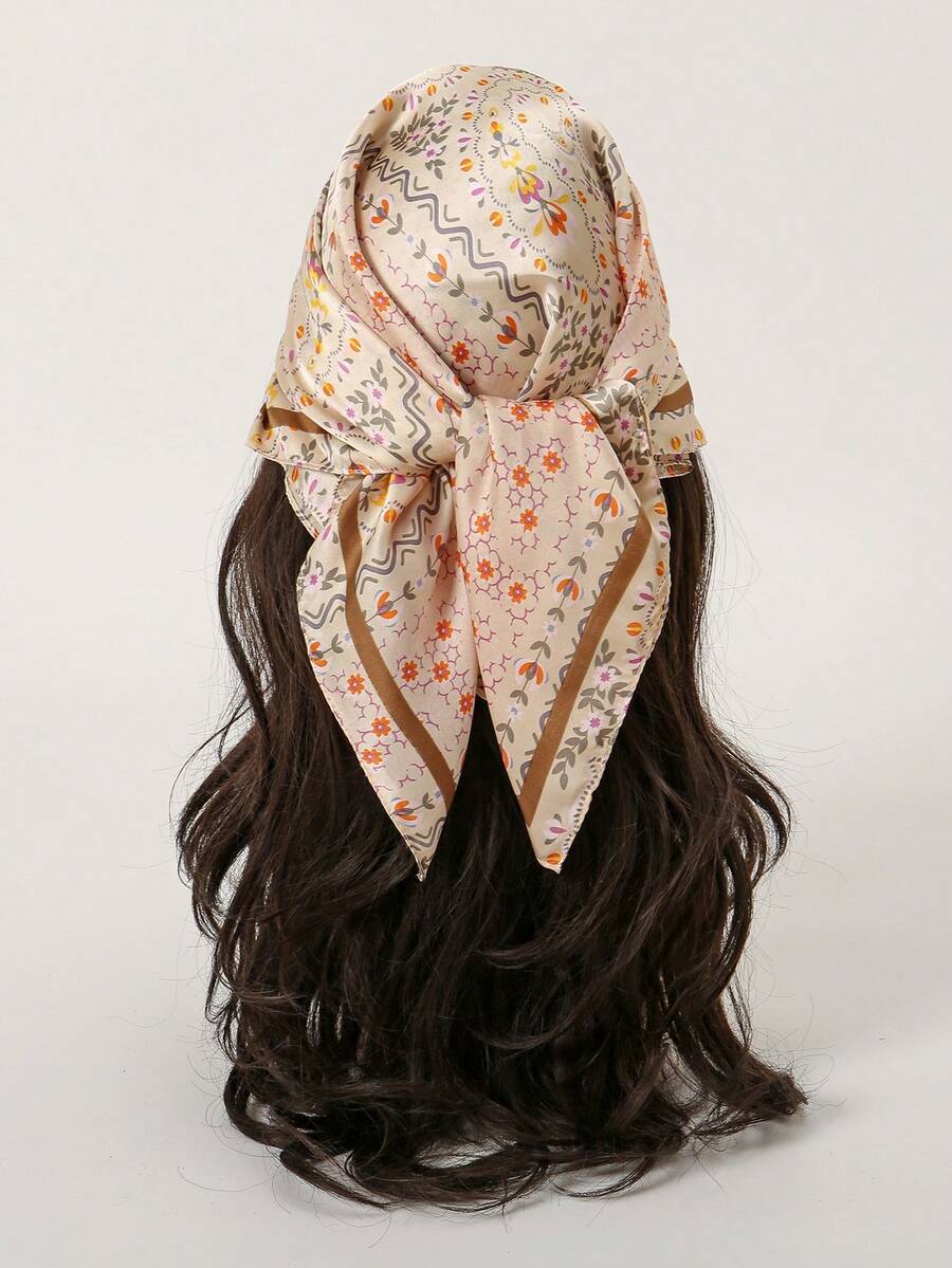 Elevate your spring wardrobe with this chic 70cm printed square scarf. Crafted for versatility, it works as a classic bandana, neck wrap, or hair accessory. The vibrant print adds instant personality to any outfit, while the generous square cut offers endless styling possibilities. Perfect for layering over dresses, tying around your bag, or wearing as a headscarf. Lightweight and easy to care for, this essential accessory transitions seamlessly from casual to polished looks. 