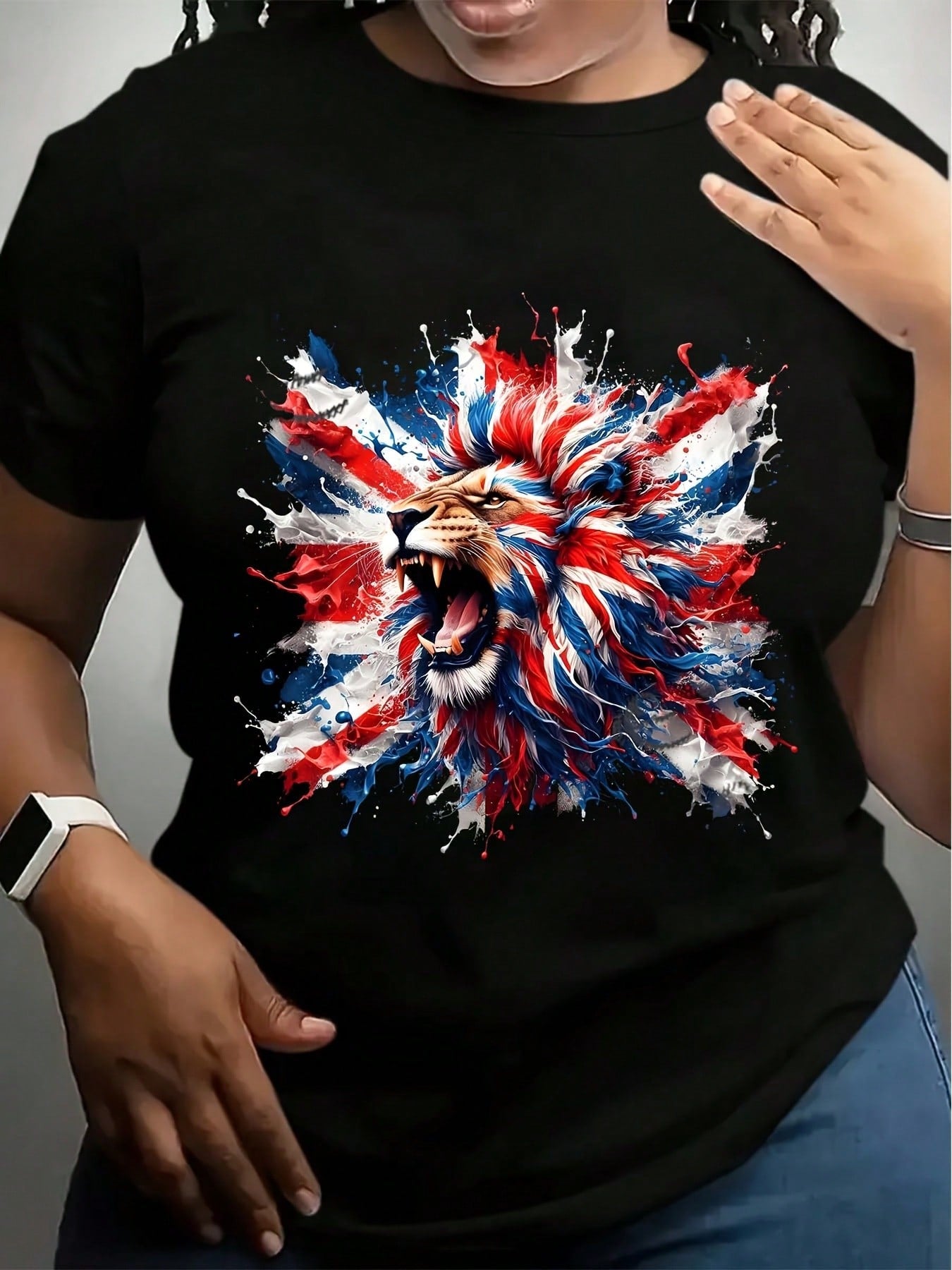 Celebrate your patriotic spirit with this Stylish American Flag Women's T-Shirt! Designed for comfort and flair, it’s perfect for rocking the 4th of July or adding a touch of star-spangled fun to your everyday look. Show off your pride with a playful twist that’s as bold as you are.
