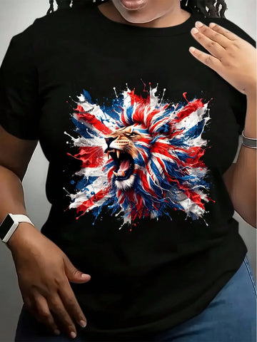 Celebrate your patriotic spirit with this Stylish American Flag Women's T-Shirt! Designed for comfort and flair, it’s perfect for rocking the 4th of July or adding a touch of star-spangled fun to your everyday look. Show off your pride with a playful twist that’s as bold as you are.