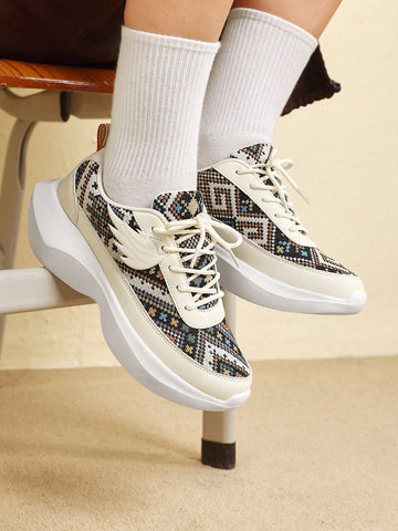 Step into comfort and style with these beige Angel Wing sports shoes! These playful kicks aren't just pretty—they're packed with shock-absorbing technology to keep your feet happy all day. Perfect for dashing to work, exploring new cities, or simply adding a touch of whimsy to your everyday outfit. Who says practical can't be fun? These multi-functional beauties prove otherwise!