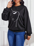 Add some holiday cheer to your wardrobe with our Stylish Black Long Sleeve Christmas sweatshirt! Perfect for casual autumn and winter days, this top is sure to keep you cozy and stylish. A must-have for any fashionable woman this season!