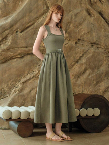 Turn heads this summer with our Stylish Black Sleeveless Asymmetric A-Line Midi Dress. Its playful asymmetric cut and breezy silhouette keep you cool and chic, perfect for sunny days or evening strolls. Effortlessly stylish, this dress is your go-to for a fun, flirty look that moves with you.