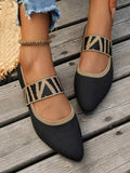 Elegant black woven mesh Mary Jane flats designed for all-day comfort. The breathable mesh upper keeps your feet cool while the classic Mary Jane strap provides secure support. Perfect for transitional seasons, these versatile flats pair effortlessly with dresses, skirts, or casual pants. The soft, flexible sole adapts to your natural stride, making them ideal for work, weekend outings, or everyday wear. A timeless style that combines sophistication with practical comfort.