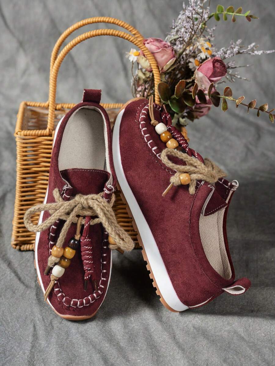 Step up your casual game with these Stylish Bohemian Lace-Up Flat Sneakers for Women. Combining breezy boho vibes with sporty comfort, they’re perfect for everything from a weekend adventure to a stroll around town. The lace-up design keeps your feet snug while the flat soles ensure all-day ease. Add a playful twist to your everyday look with shoes that feel as good as they look!