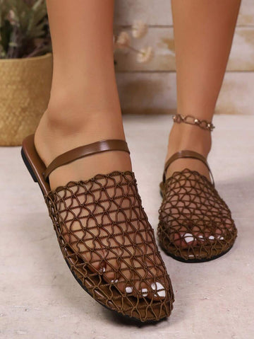 Step into comfort and style with these breathable flat sandals, designed for effortless beach days and casual outings. The secure back strap keeps your feet firmly in place while you stroll along the shore or run errands around town. Crafted with breathable materials, your feet stay cool and comfortable all day long. Whether you're heading to the pool, beach, or just lounging at home, these versatile slippers deliver the perfect blend of practicality and laid-back charm. Slip them on and feel the difference