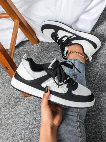 Step into comfort without sacrificing style! These women's sneakers blend breathable mesh with premium leather for the perfect mix of cool-factor and durability. Whether you're running errands, hitting the gym, or just living your best casual life, these kicks keep your feet happy all year long. The lightweight design means less fatigue, more fun—because great shoes should work as hard as you do. Perfect for anyone who refuses to choose between looking good and feeling good.