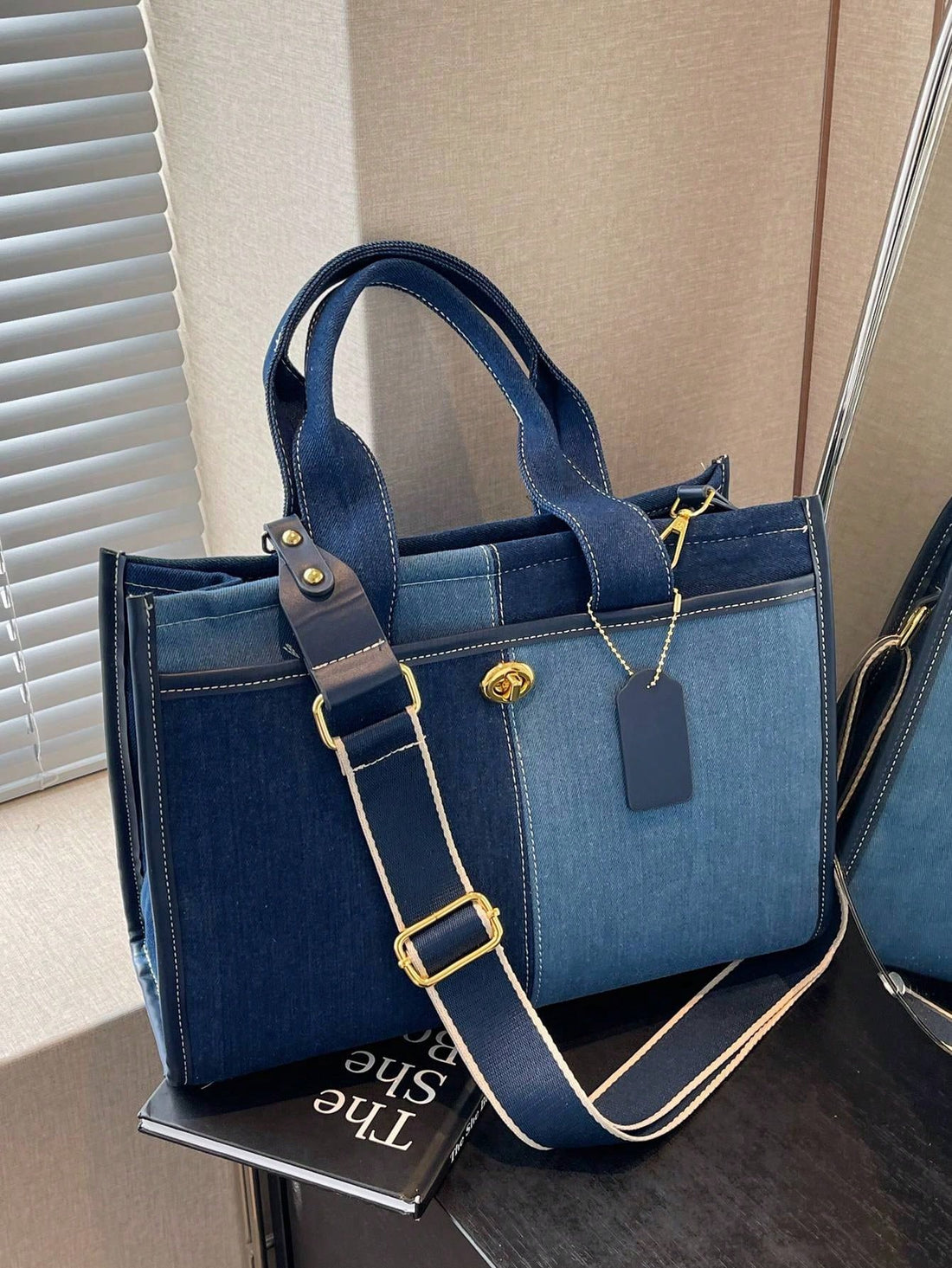 Carry your world in style with this vibrant color block canvas tote! Whether you're heading to class, hitting the shops, or just living your best life, this spacious bag has your back. The bold color-blocking design turns heads while the durable canvas construction keeps up with your adventures. Multiple compartments keep everything organized, and the sturdy handles make it comfortable to carry all day long. From weekend getaways to daily essentials, this versatile tote is your new go-to companion for any o