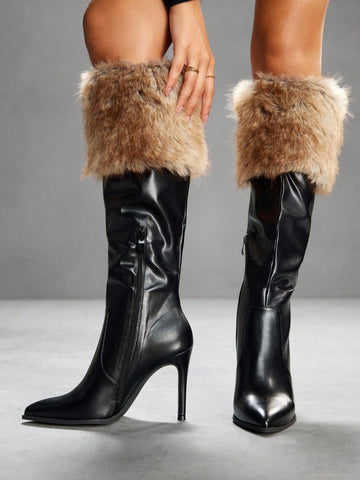 Step into the night with confidence in these show-stopping thigh-high stiletto boots. Featuring a sharp pointed toe and luxe stone texture detailing, they blend European sophistication with American edge—perfect for turning heads at the club. The sleek silhouette elongates your legs while the stiletto heel adds that extra dose of glamour and attitude. Whether you're dancing till dawn or making a grand entrance, these boots deliver the elegance and edge you need to own the room.