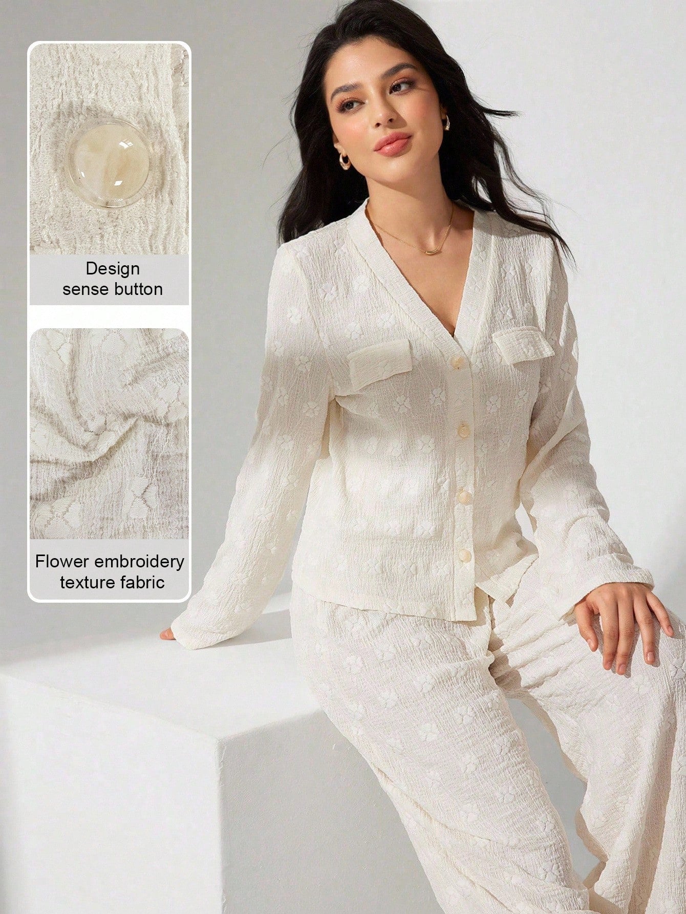 Elevate your autumn wardrobe with this chic 2-piece cardigan set! The textured V-neck cardigan pairs perfectly with its coordinating piece, giving you effortless layering that works from casual coffee dates to cozy office vibes. The soft, quality fabric drapes beautifully while keeping you warm as temperatures drop. Mix, match, and style it your way—this versatile set is the fall essential you didn't know you needed. Perfect for anyone who loves looking put-together without trying too hard!