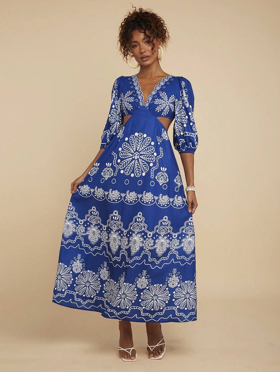 Step into sunshine with this Stylish Floral V-Neck Short Sleeve Dress—your new vacation must-have! Light and breezy, it flows effortlessly while the vibrant floral print adds an extra pop of fun. The flattering V-neck and comfy short sleeves make it perfect for exploring or sipping cocktails by the beach. Easy to wear, hard to resist!