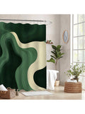 Splash into style with this Stylish Green Wavy Waterproof Shower Curtain! Its vibrant wavy design adds a fresh, modern touch to any bathroom, turning shower time into a mini getaway. Easy to install and completely machine washable, it keeps your space looking sharp without any fuss. Say goodbye to boring bathrooms and hello to playful, practical decor!