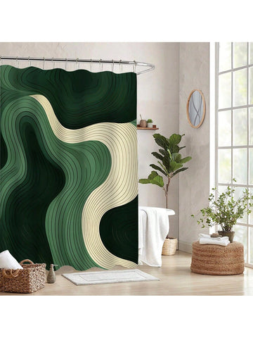 Splash into style with this Stylish Green Wavy Waterproof Shower Curtain! Its vibrant wavy design adds a fresh, modern touch to any bathroom, turning shower time into a mini getaway. Easy to install and completely machine washable, it keeps your space looking sharp without any fuss. Say goodbye to boring bathrooms and hello to playful, practical decor!