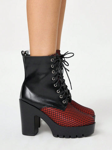 Step out with attitude in these Stylish Grunge Punk Gothic Chunky Heel Platform Boots for Women. Whether you're hitting a party or just owning your daily vibe, these boots add a bold edge and confident flair to any outfit. With their chunky heel and platform design, they deliver comfort while making every step a statement. Perfect for those who love to mix style with a little rebellious spirit.