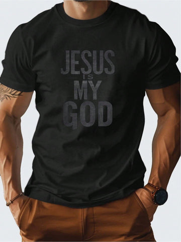 Show off your faith with a wink in this stylish "Jesus Is My God" casual tee for men. Crafted for breathability, it keeps you cool and comfy all day, whether you're out and about or just chilling. Perfect as a thoughtful gift that’s sure to spark smiles and start conversations—because who says faith can’t be fun?