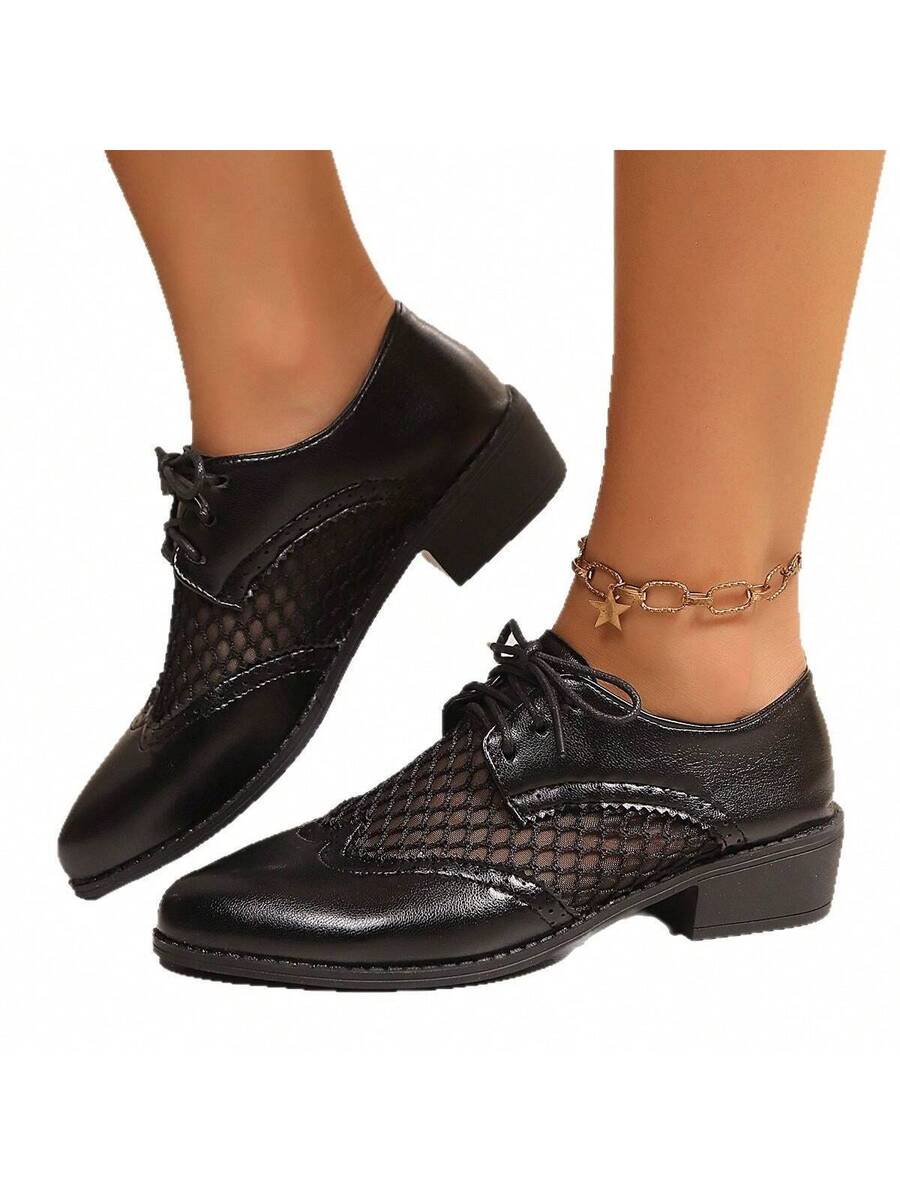 Step up your style game with these British-inspired large-size casual shoes! Featuring breathable leather and a mid heel for comfort, their lace-up design keeps you looking sharp while letting your feet breathe. Perfect for those who want fashion and ease in every step—because why settle for ordinary when you can be effortlessly chic?