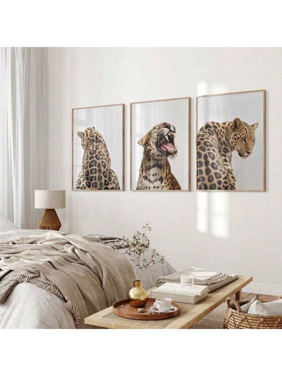 Add a wild touch to any space with this Stylish Leopard Pattern Canvas Wall Art. Its bold spots bring trendy flair and a hint of adventure to your living room, bedroom, or office. Lightweight and easy to hang, it effortlessly upgrades your décor while showing off your fun, fearless side. Perfect for those who love a bit of jungle chic in their everyday environment!