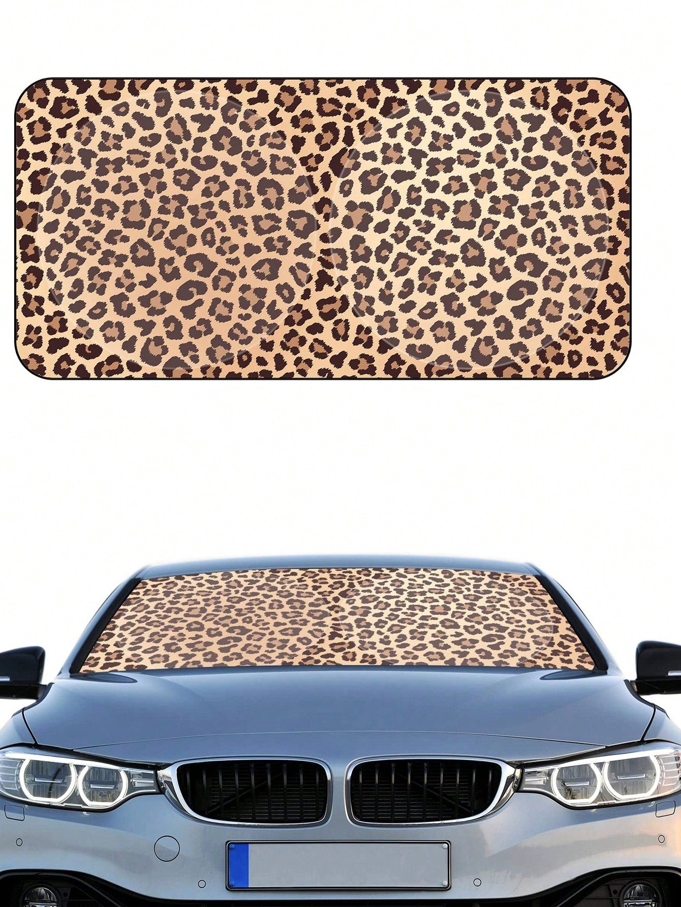 Protect your car with style! Our Stylish Leopard Print Car Windshield Sun Shade is perfect for SUVs and Trucks. The large size provides maximum UV protection while adding a touch of quirkiness to your vehicle. Make a statement and keep your car cool at the same time. Meow!