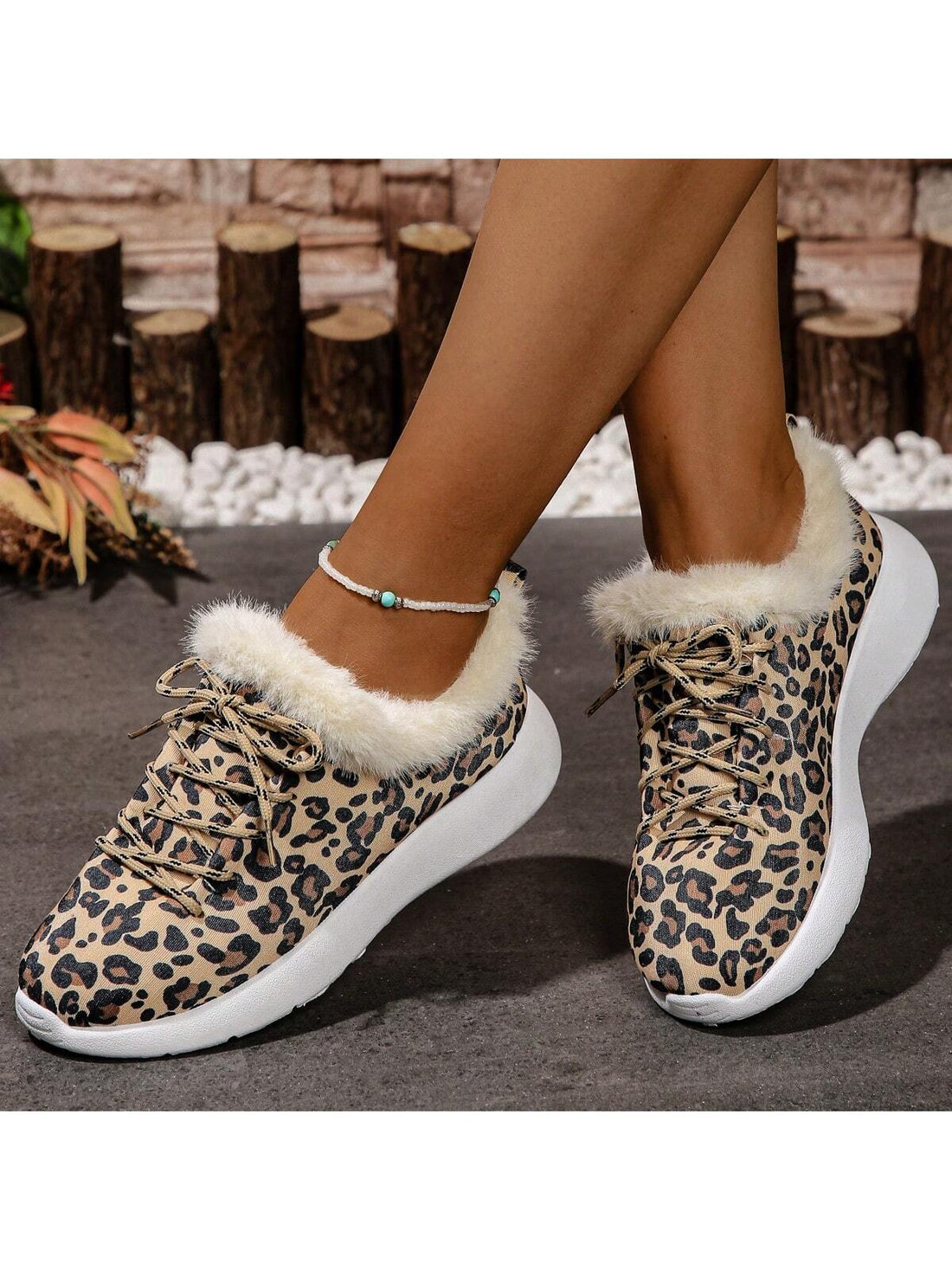 Elevate your casual wear with our Stylish Leopard Print High-Top Plush Loafers. These comfortable and fashionable shoes feature a trendy leopard print design, making them the perfect addition to any outfit. Made with high-quality materials, these loafers provide both style and comfort for the modern woman.