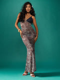 Get ready to turn heads with our Stylish Leopard Printed Maxi Dress! This dress features a fierce leopard print, delicate lace cups, and sexy strappy details. Get ready to unleash your wild side and make a statement with this one-of-a-kind design.