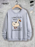 Stay cozy and stand out with this playful men's hoodie featuring a cute duck letter design. Made from soft polyester, it offers all-day comfort with a casual round neck fit perfect for relaxed outings or lounging at home. Add a splash of fun to your wardrobe with this unique sweatshirt that’s as comfy as it is charming.