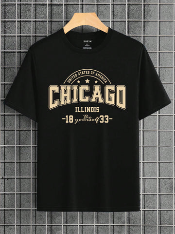 Elevate your everyday casual wear with our stylish men's letter graphic tee. Featuring eye-catching graphics and a comfortable fit, this tee is perfect for adding some fun and personality to your wardrobe. Whether you're heading out with friends or kicking back at home, this tee has got you covered.