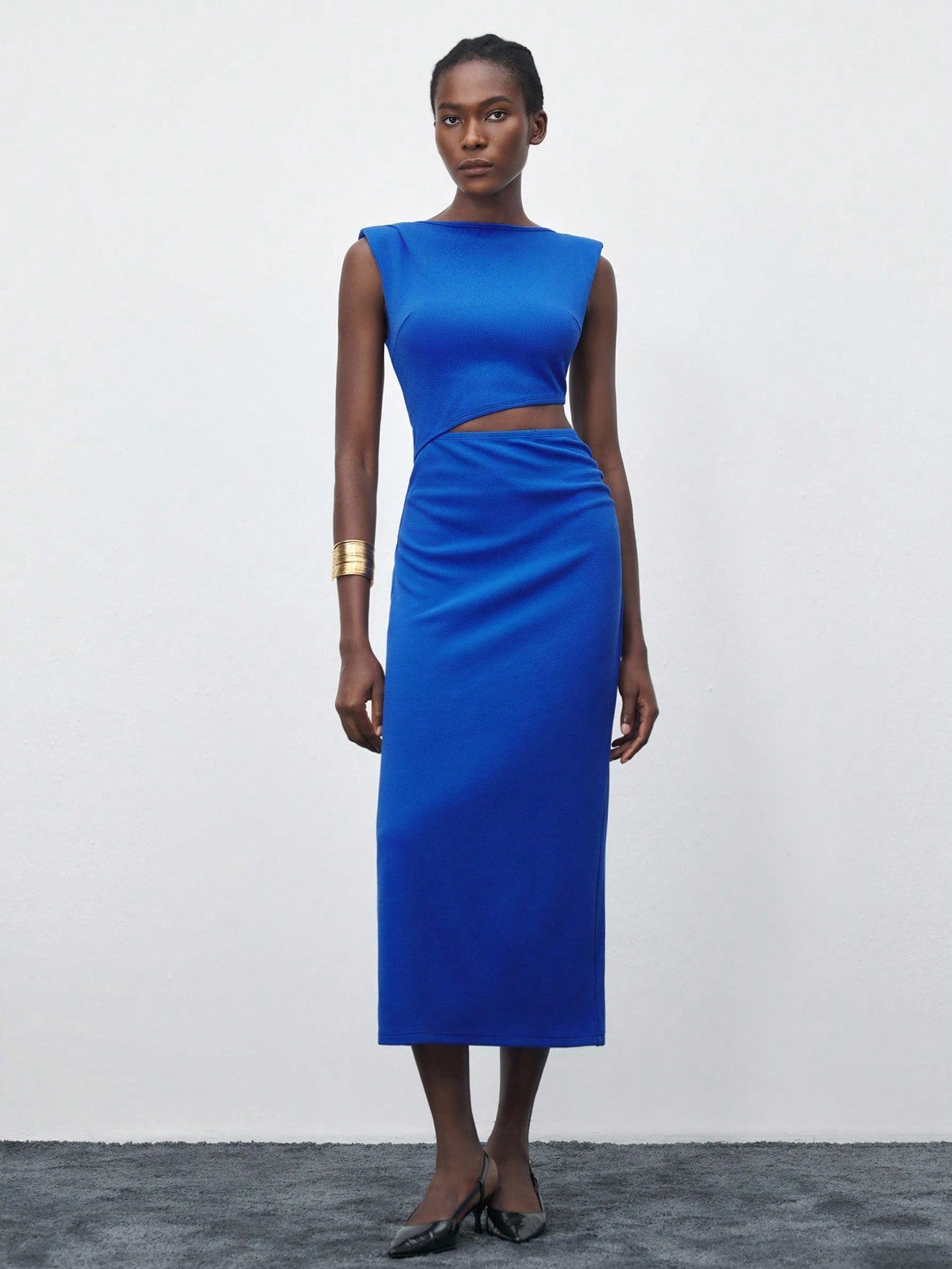 Stylish Mid-Length Hollow-Out Dress for Women