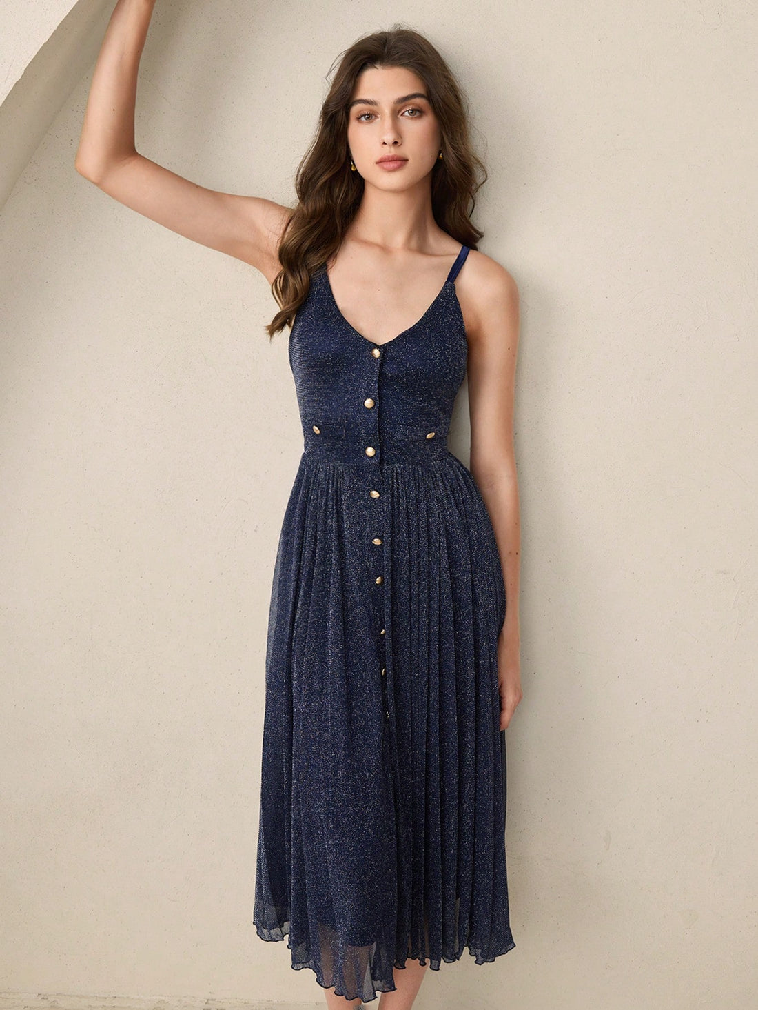 This playful mid-length sleeveless dress is your go-to for sunny days and special occasions alike. Whether you're dancing at a festival, celebrating a wedding, or adding a fun twist to your office look, its breezy design keeps you cool and stylish. Embrace summer with a dress that’s as versatile as your plans!