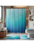 Add a splash of style to your bathroom with this modern geometric blue shower curtain. Waterproof and odorless, it keeps your space fresh and dry while its hookless design makes installation a breeze. Perfect for those who want a fun, hassle-free upgrade to their bathroom decor!