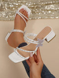 Step out in style with these chic one-shoulder PU leather high heel sandals, designed to turn heads wherever you go. Whether it’s a lively party, a dreamy wedding, or just adding a dash of glamour to your everyday look, these sandals bring effortless elegance and confidence. The sleek design pairs perfectly with any outfit, making you feel fabulous from day to night. Get ready to strut your stuff and make every step a statement!