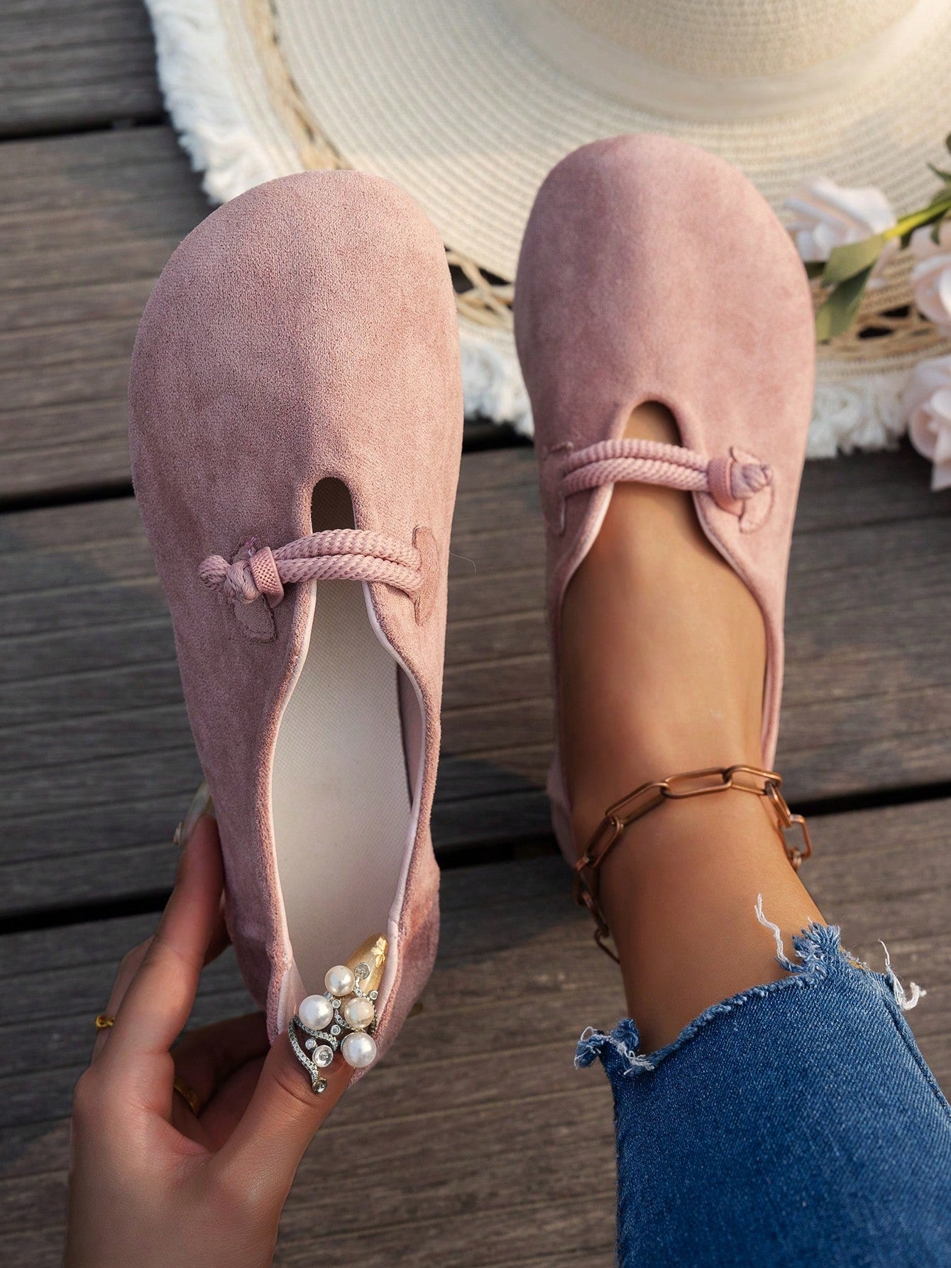Step into style and comfort with our Stylish Pink Suede Loafers for Women. Perfect for casual office wear and busy moms, these slip-on shoes are both fashionable and comfortable. The soft suede material and effortless design make for an easy and chic addition to any outfit.
