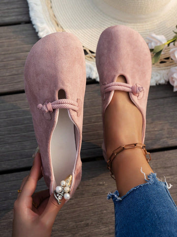 Step into style and comfort with our Stylish Pink Suede Loafers for Women. Perfect for casual office wear and busy moms, these slip-on shoes are both fashionable and comfortable. The soft suede material and effortless design make for an easy and chic addition to any outfit.