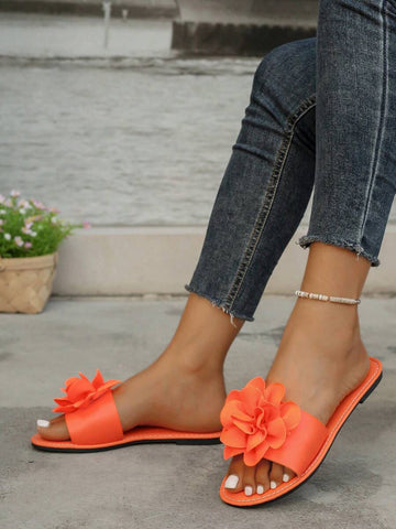 These Stylish Plus Size 3D Floral Flat Sandals feature an elegant floral design and a cushioned sole to ensure that every shoe offers lasting comfort. Specially crafted with a wide-fit silhouette, these sandals provide ample room and support for all-day wear during both indoor relaxation and outdoor strolls.
