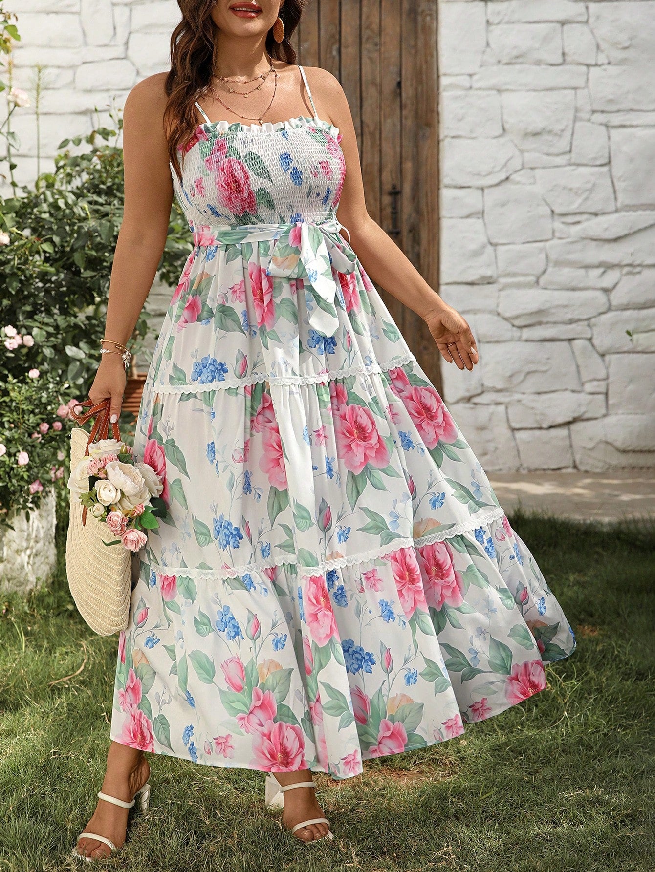Embrace sunny days in this playful plus size flowy dress, designed to keep you comfortable and stylish all spring and summer. Its breezy fabric and flattering cut make it perfect for parties, casual outings, or any gathering where you want to shine. Twirl, laugh, and enjoy every moment with a dress that moves with you and celebrates your curves.