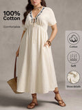 Step into fall with flair in this Stylish Plus Size Midi Dress, featuring a tied waist that flatters every curve. Perfect for concerts, classrooms, or cozy weekends, its versatile design lets you mix and match with your favorite boots and jackets. Embrace the season’s spirit while staying comfortable and confident wherever you go!